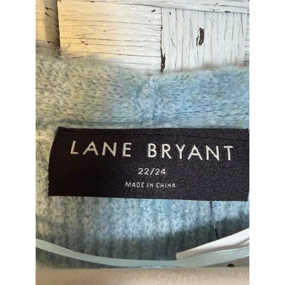 Lane Bryant women’s cardigan sweater blue soft feminine puff sleeve plus size ￼_5